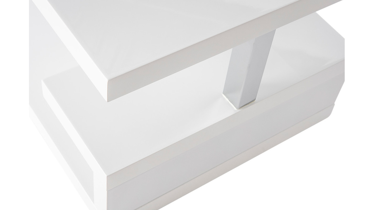 Tavolino design laccato bianco REX