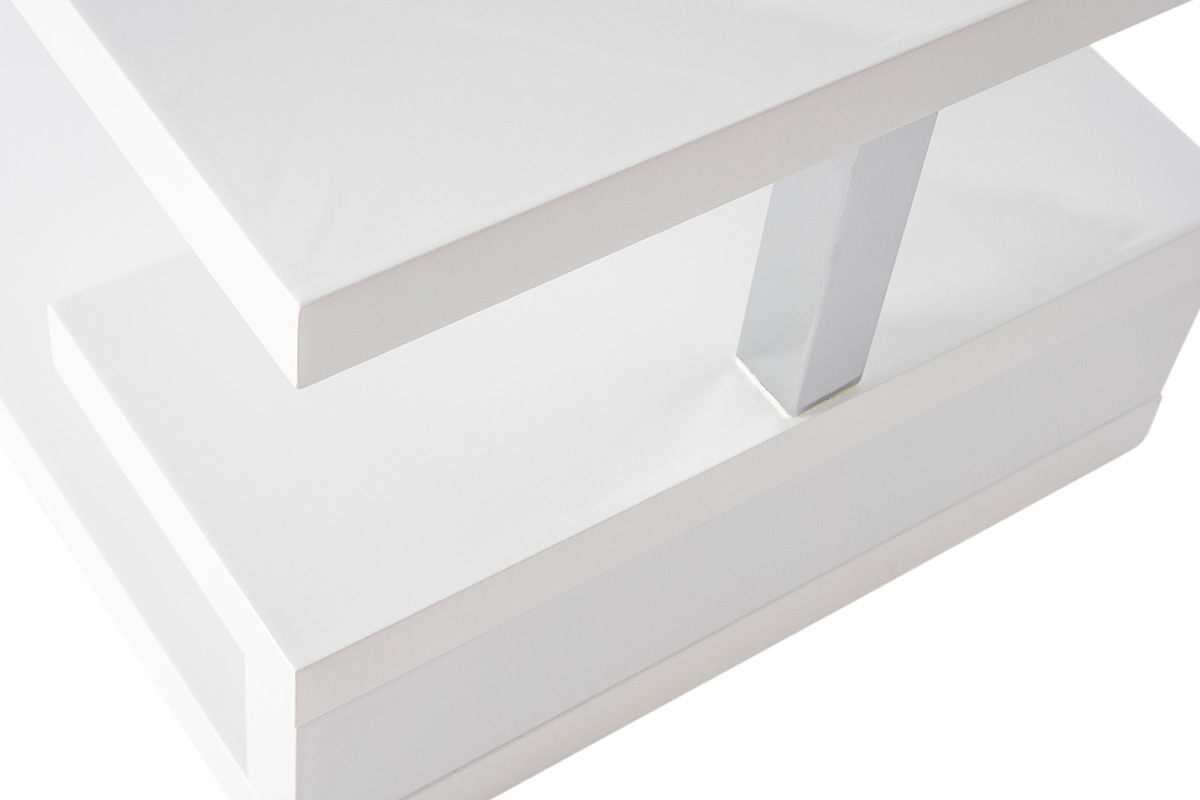 Tavolino design laccato bianco REX