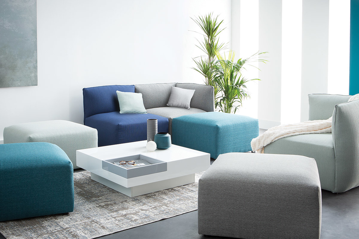 Tavolino design laccato bianco ripiano TEENA
