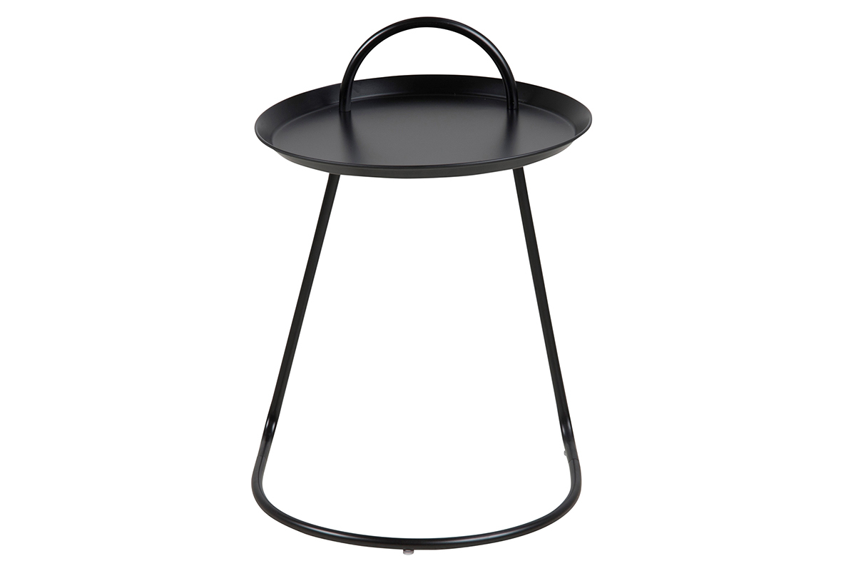 Tavolino design metallo nero MOVE