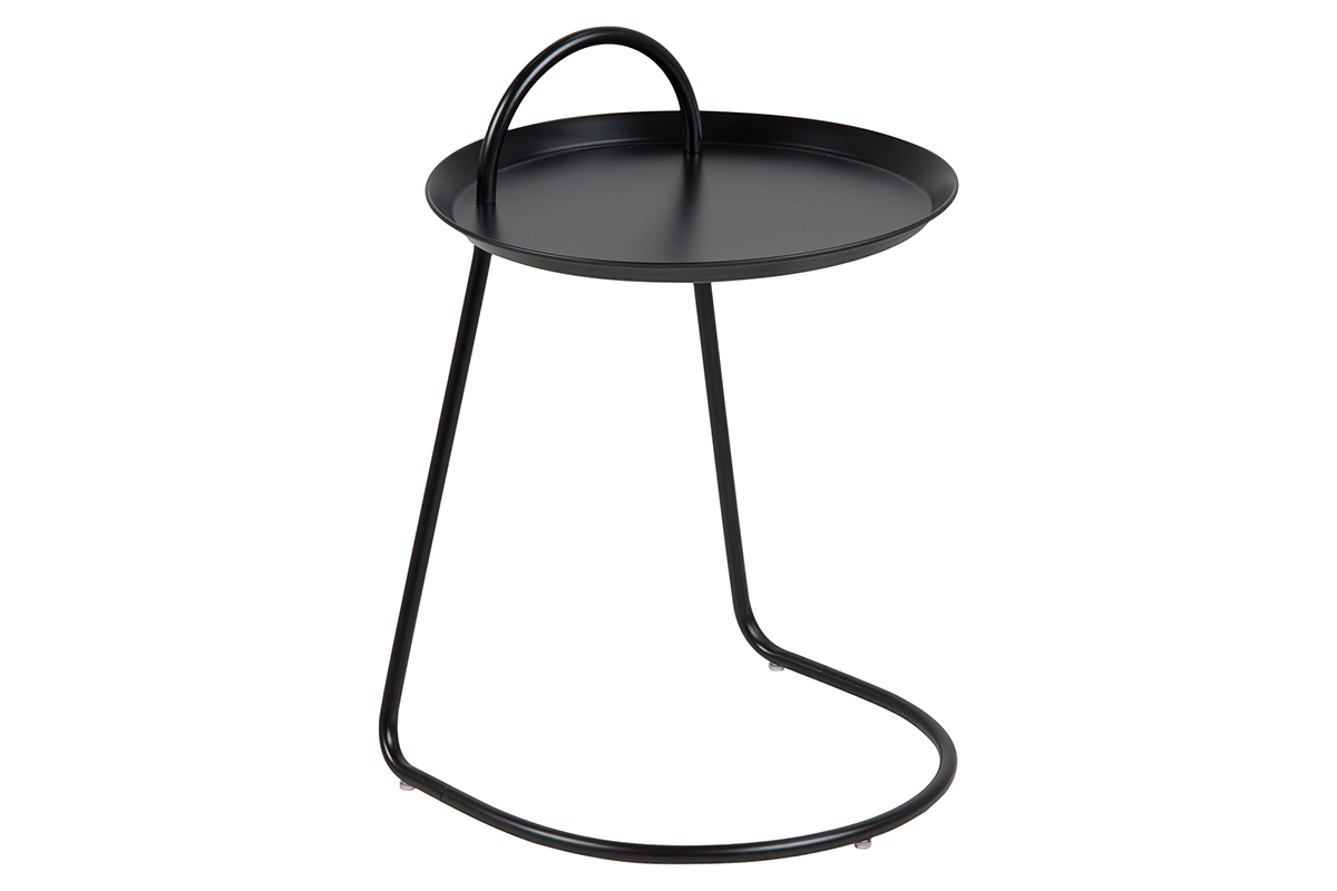 Tavolino design metallo nero MOVE