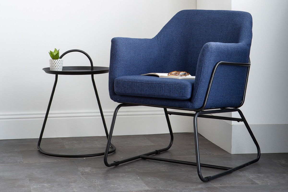 Tavolino design metallo nero MOVE