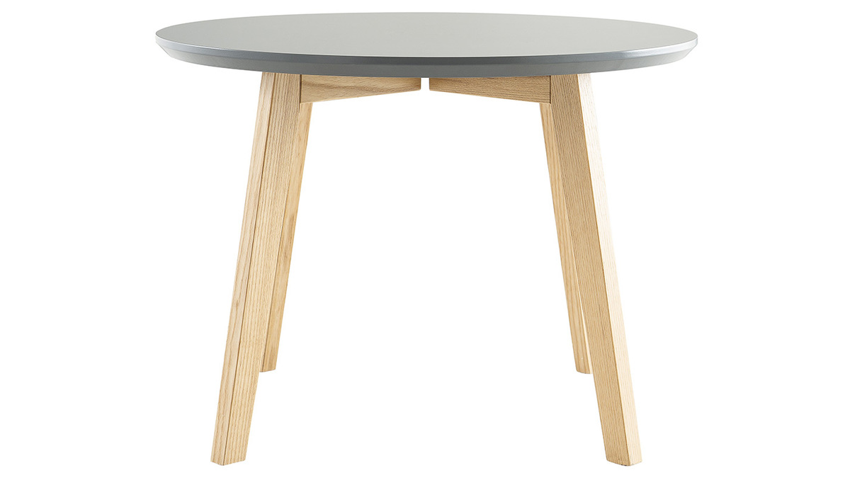 Tavolino design rotondo 50 cm color grigio SARA