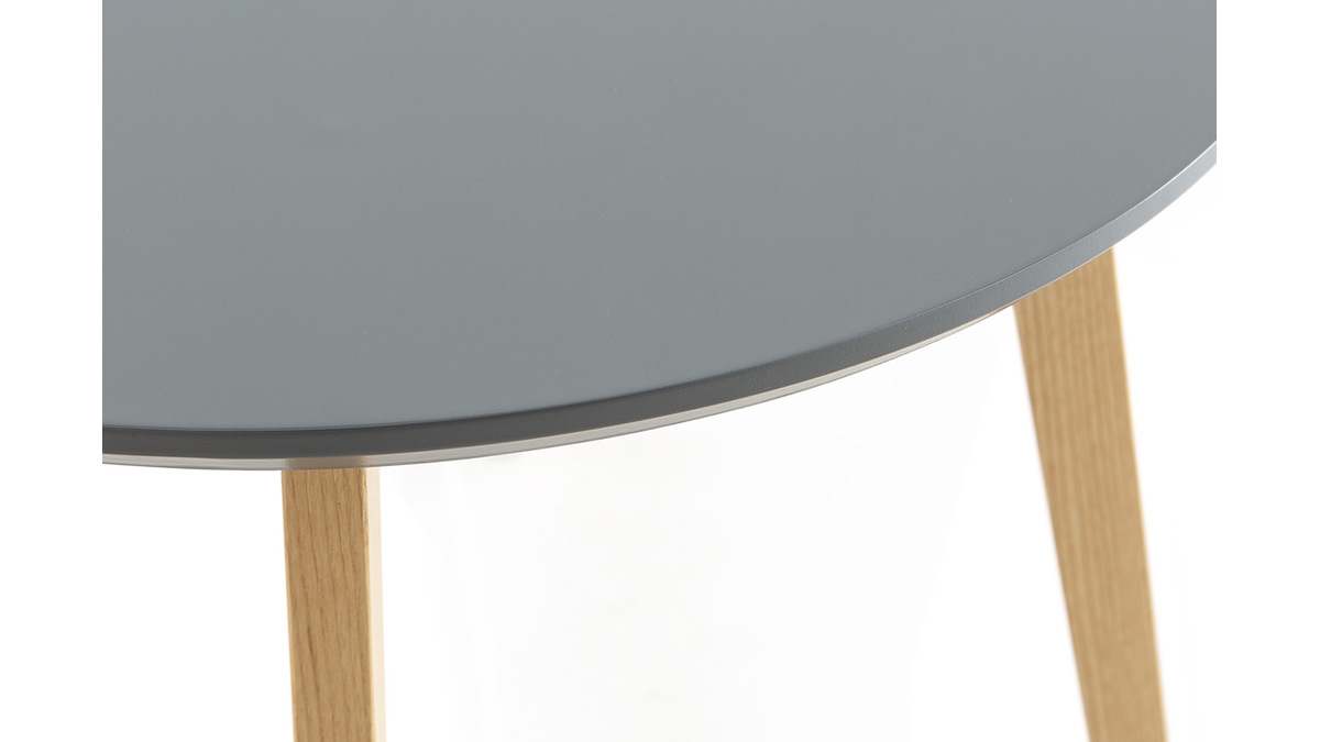 Tavolino design rotondo 50 cm color grigio SARA