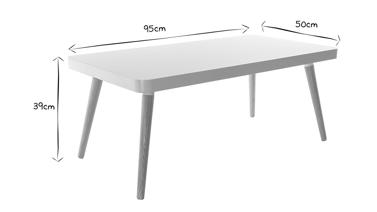 Tavolino design scandinavo TOTEM