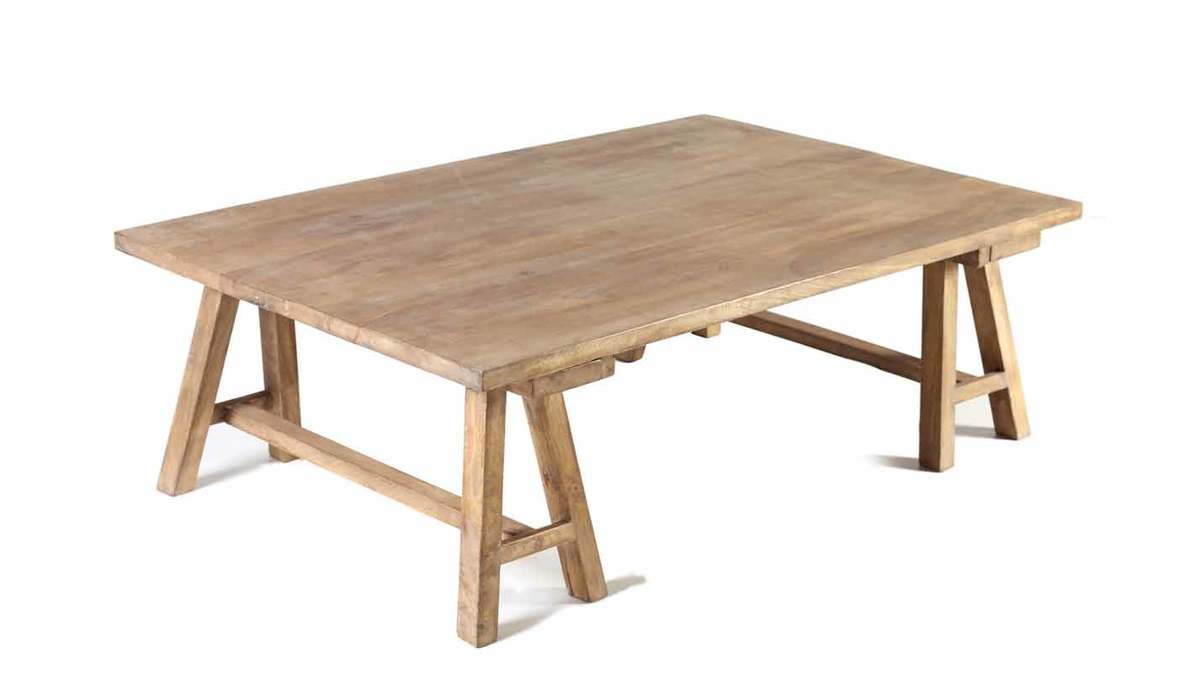 Tavolino in legno stile industriale ANTIQUA