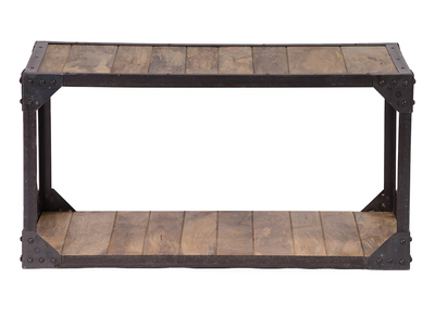 Tavolino industriale in legno e metallo ATELIER