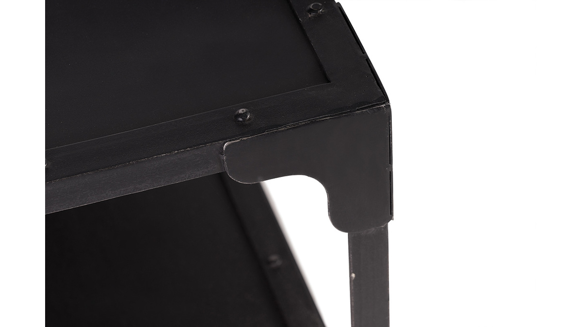 Tavolino metallo nero L120 cm FACTORY