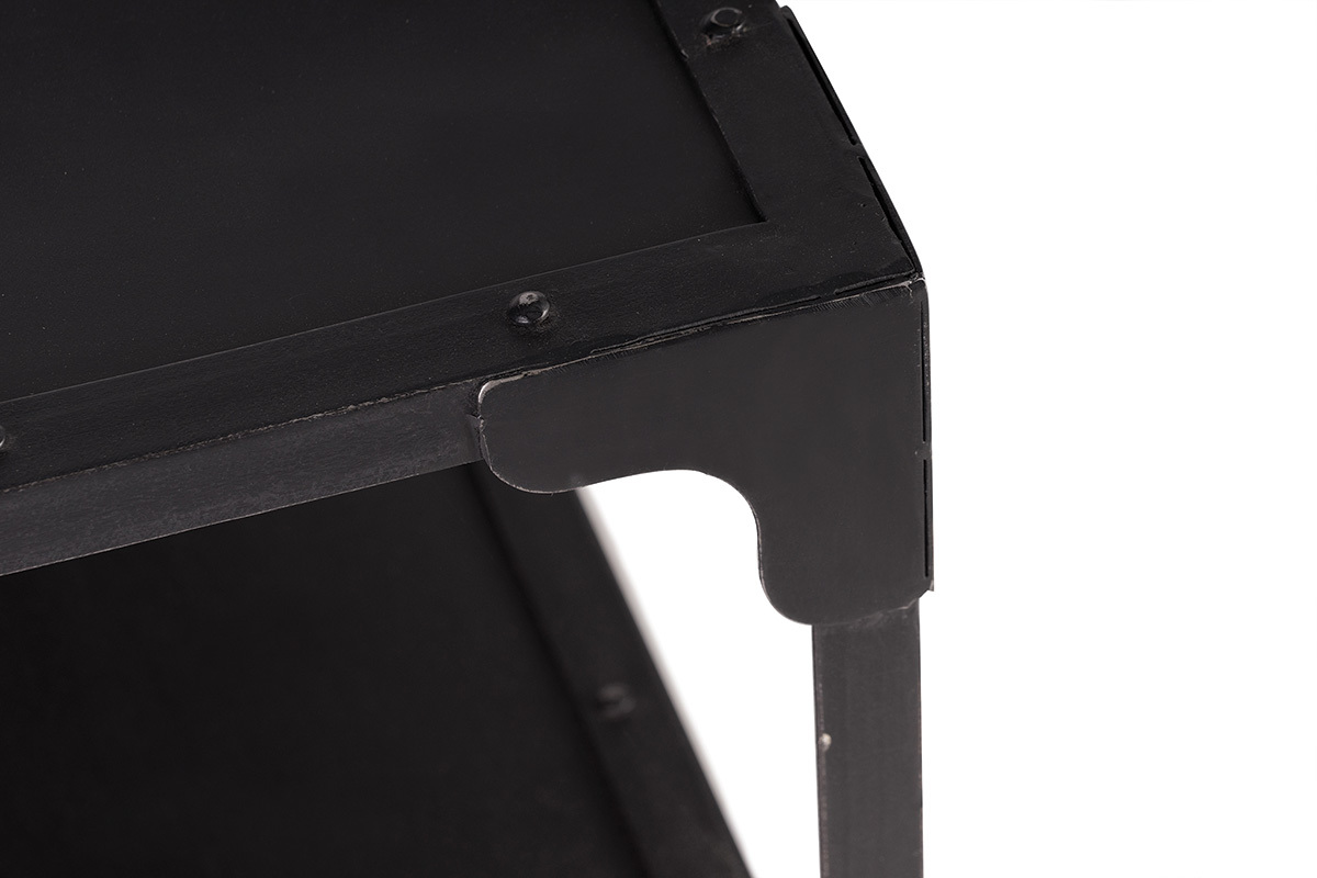 Tavolino metallo nero L120 cm FACTORY