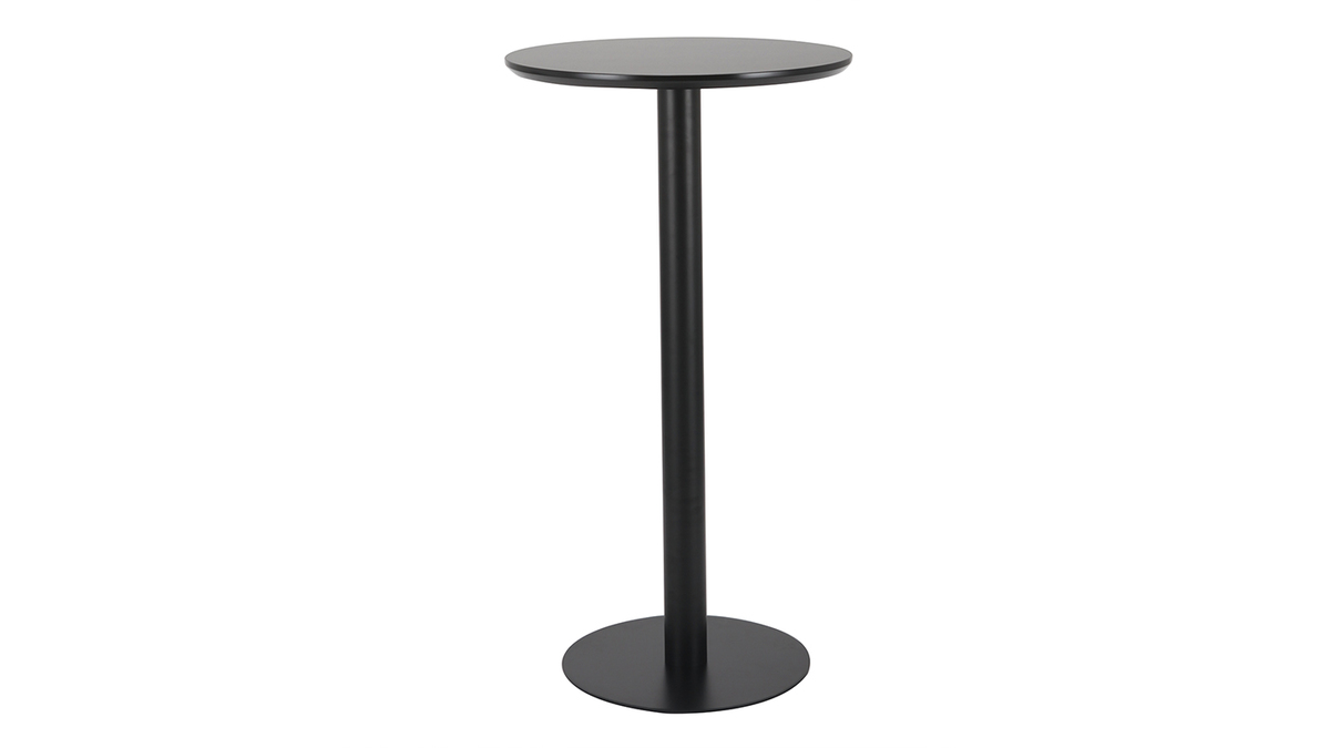 Tavolino per mangiare in piedi forma: rotonda Nero PENCO