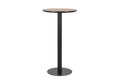 Tavolino per mangiare in piedi, rotondo, legno, colore: Nero, modello: PENCO - Tavolino per mangiare in piedi, rotondo, legno, colore: Nero, modello: PENCO