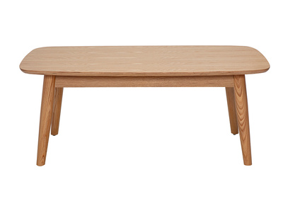 Tavolino rettangolare in legno chiaro frassino L100 cm NORDECO
