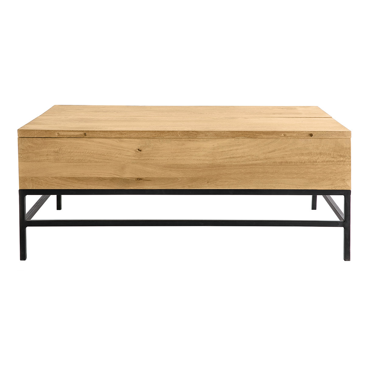 Tavolino rialzabile industriale legno di mango e metallo L110 cm YPSTER
