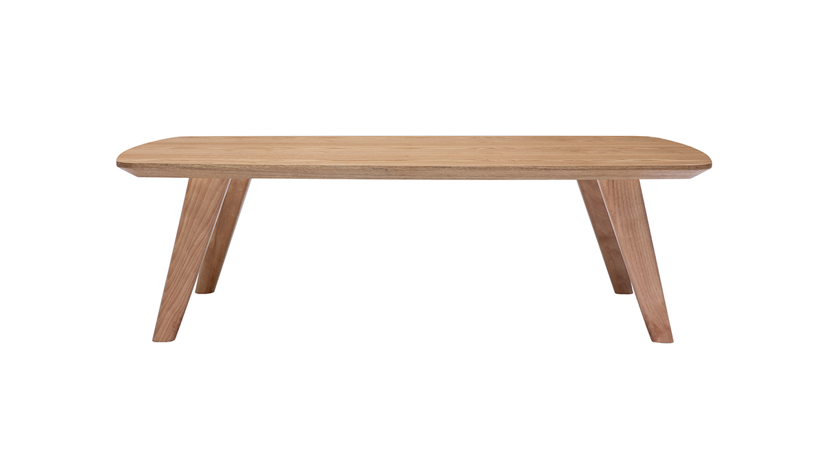Tavolino salotto scandinavo frassino L120 cm FIFTIES