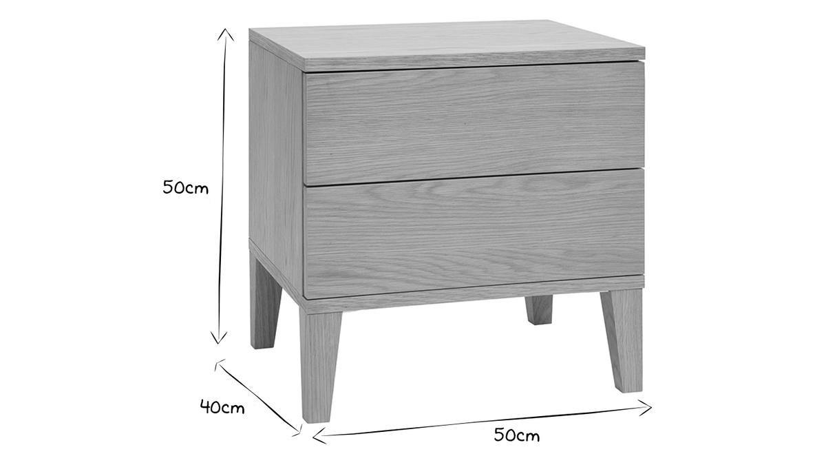 Tavolino scandinavo legno chiaro FREDDY