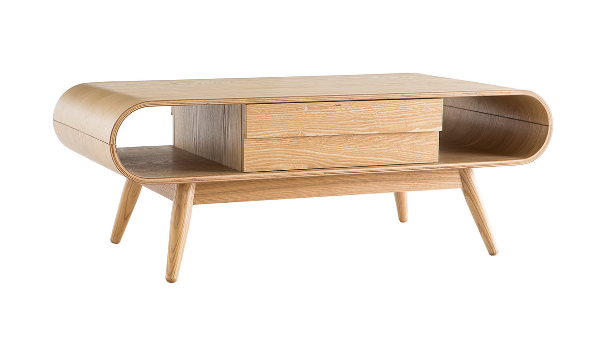 Tavolino scandinavo legno naturale BALTIK