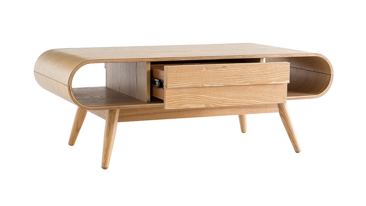 Tavolino scandinavo legno naturale BALTIK