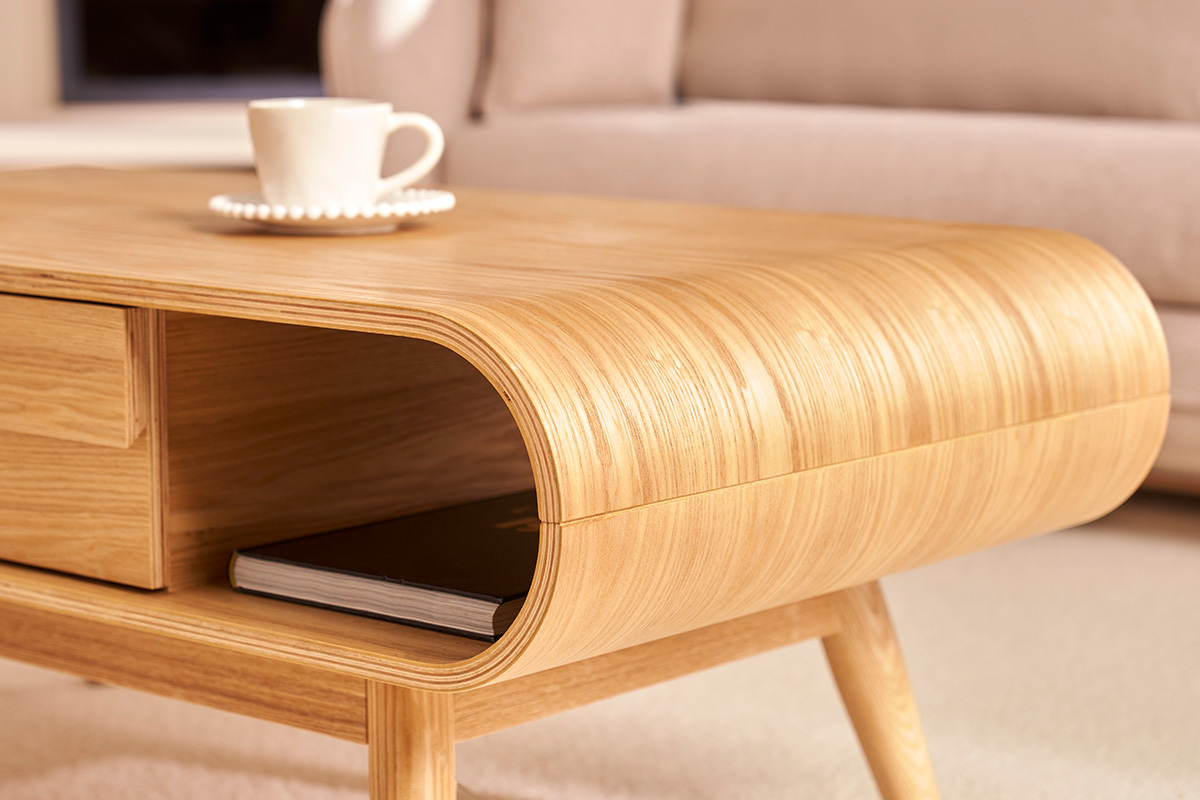 Tavolino scandinavo legno naturale BALTIK