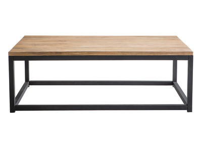 Tavolino stile industriale in legno e metallo FACTORY