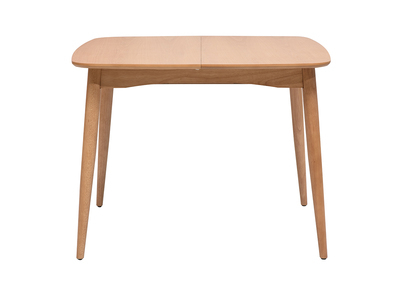 Tavolo allungabile con allunghe integrate quadrato in legno chiaro rovere L100-140 cm HELMA