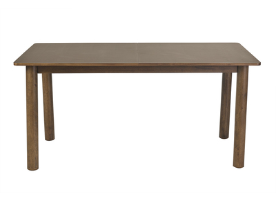 Tavolo allungabile con allunghe integrate rettangolare legno scuro noce L160-210 cm CLAUDIE