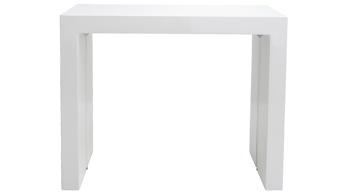 Tavolo allungabile moderno bianco brillante CALEB