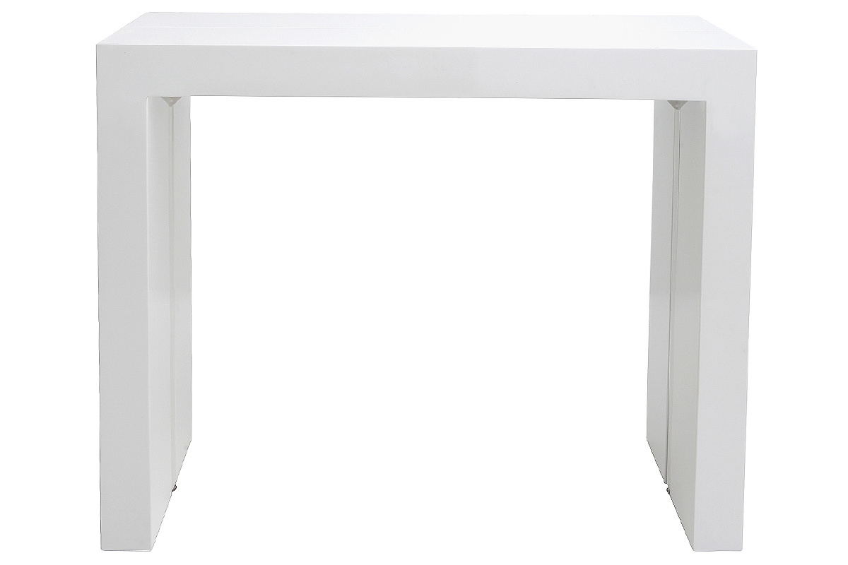 Tavolo allungabile moderno bianco brillante CALEB