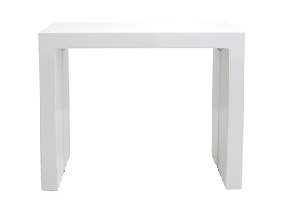 Tavolo allungabile moderno bianco brillante CALEB - Tavolo allungabile moderno bianco brillante CALEB