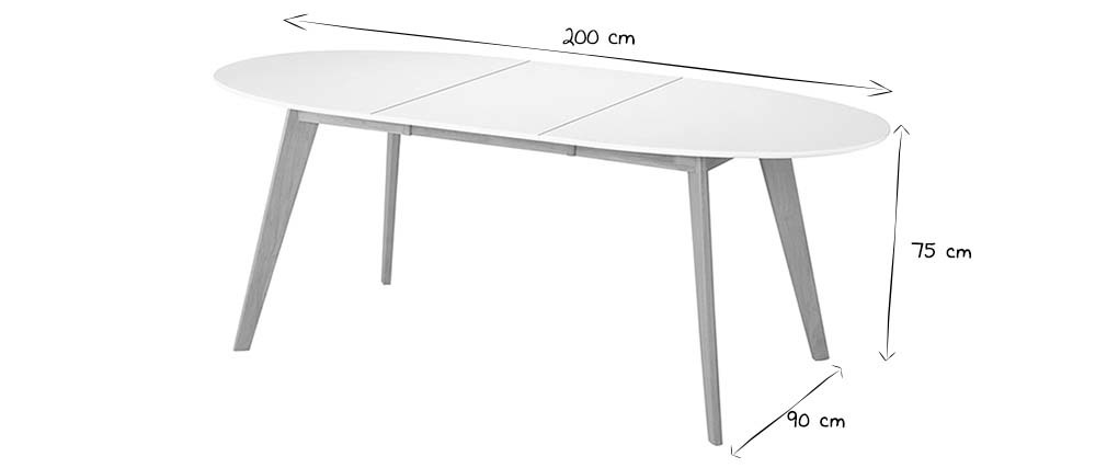 tavolo 150 x 80 allungabile