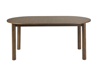 Tavolo allungabile ovale in legno scuro noce L180-230 cm CLAUDIE