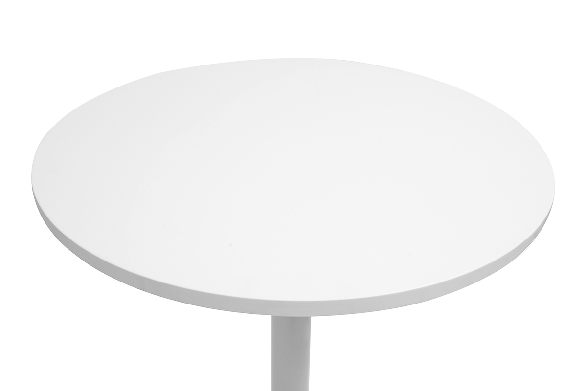 Tavolo alto design rotondo bianco D60 cm CALISTA