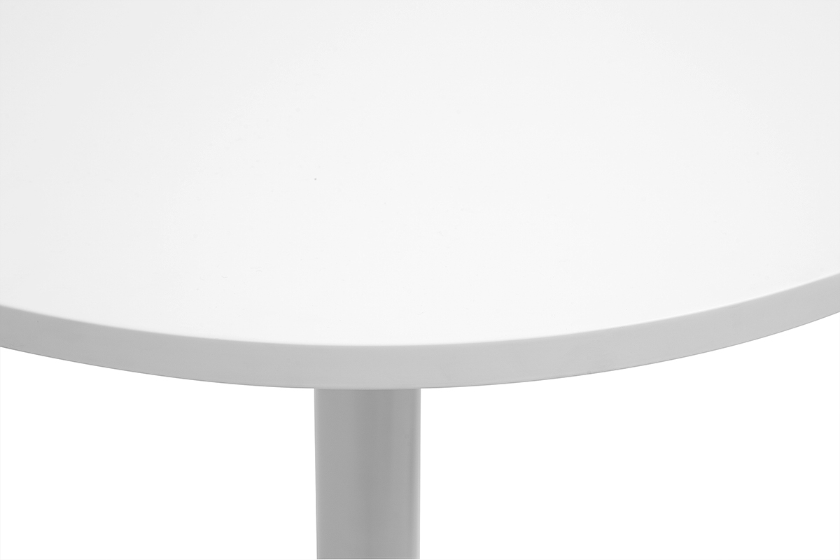 Tavolo alto design rotondo bianco D60 cm CALISTA