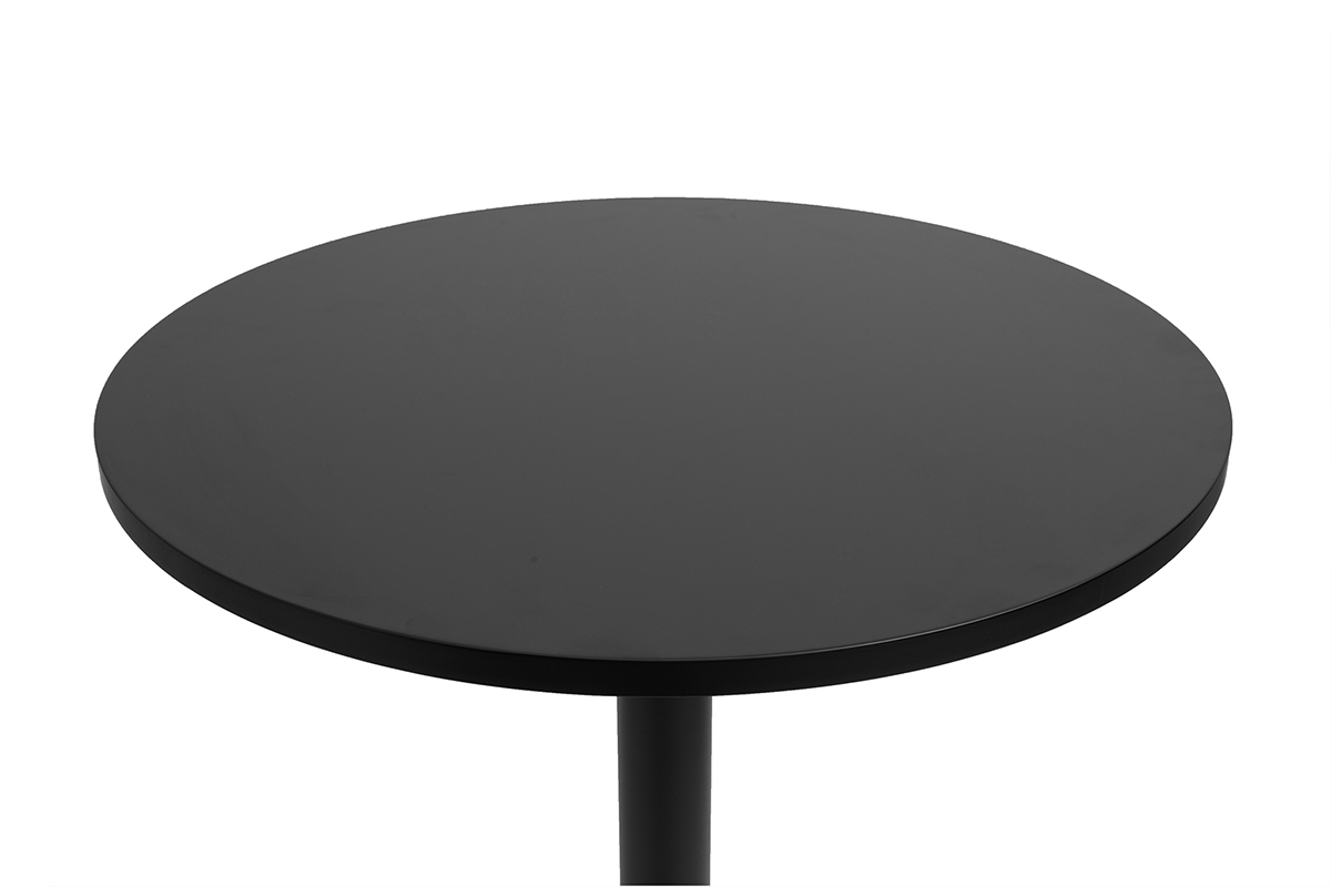 Tavolo alto design rotondo nero D60 cm CALISTA