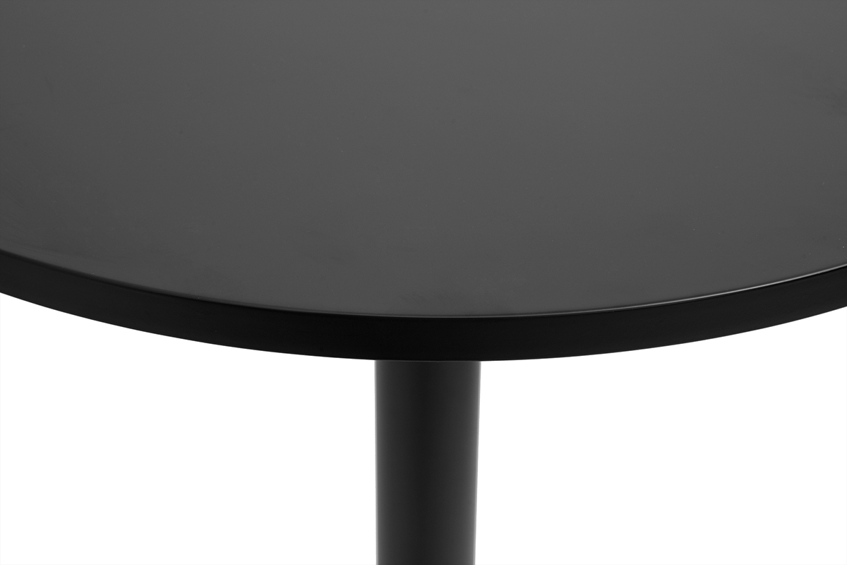 Tavolo alto design rotondo nero D60 cm CALISTA