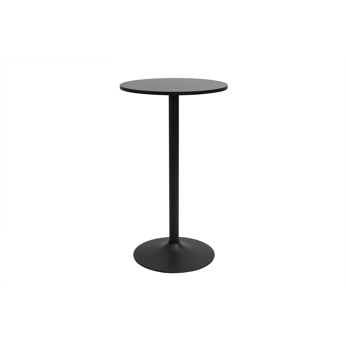 Tavolo alto design rotondo nero D60 cm CALISTA