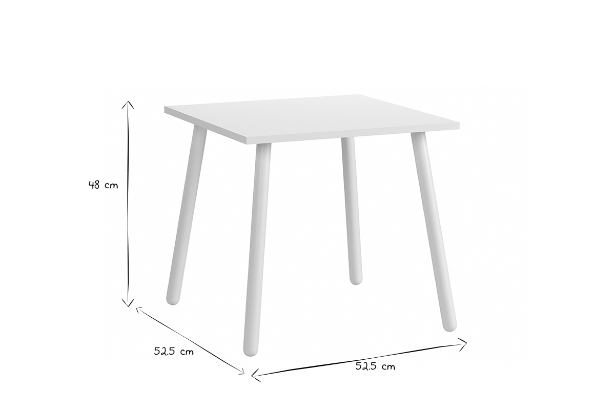 Tavolo bambini scandinavo legno chiaro FOXY