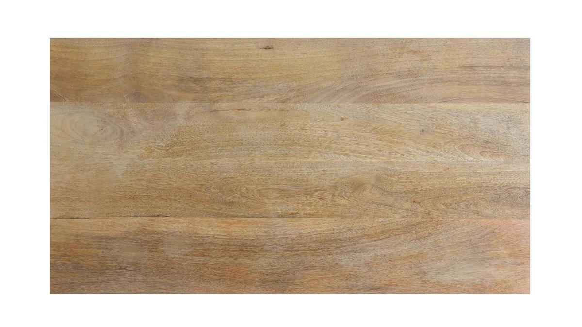 Tavolo bar in legno massello di mango e metallo dorato L130 cm MARGHA