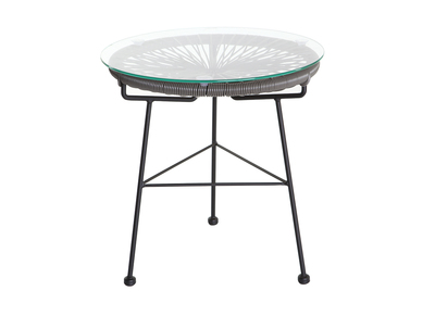 Tavolo complementare da giardino in fili di resina Grigio BELLAVISTA