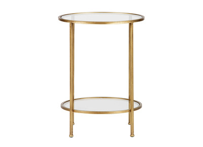 Tavolo complementare due vassoi in ottone Dorato PYOU