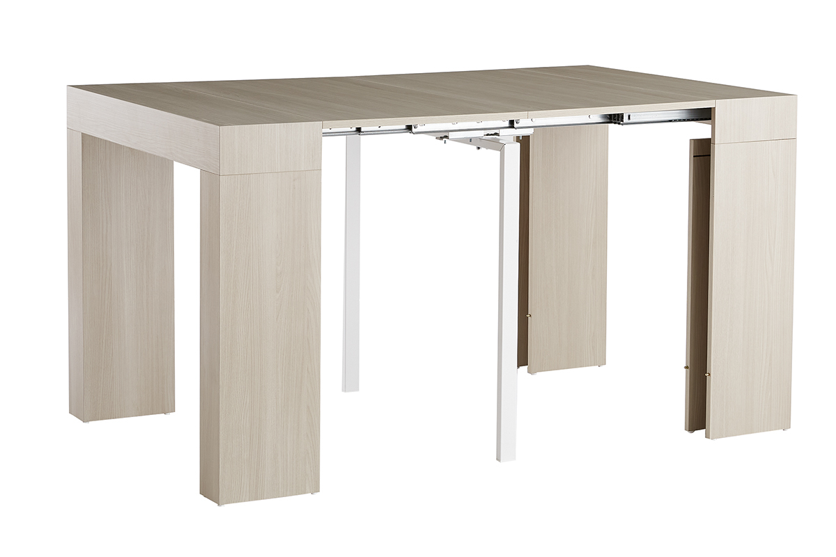 Tavolo/consolle allungabile design finitura rovere L46-291 cm COMO