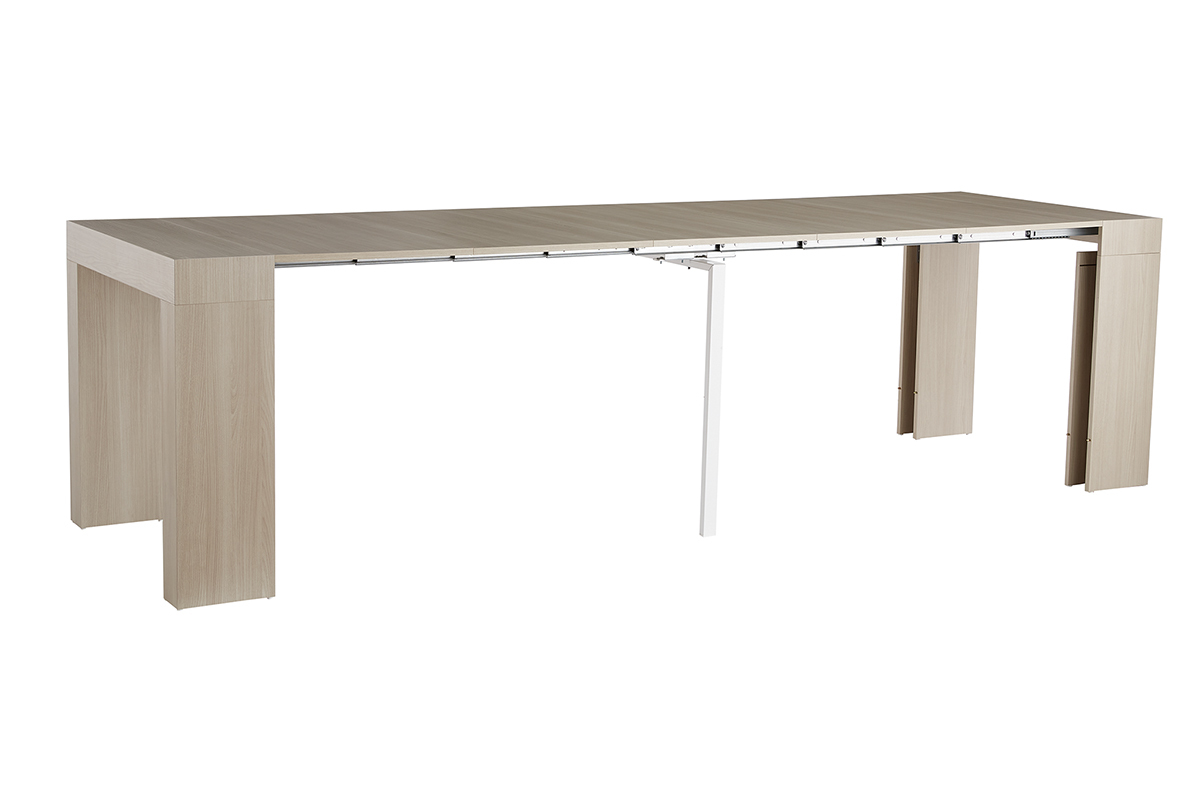 Tavolo/consolle allungabile design finitura rovere L46-291 cm COMO