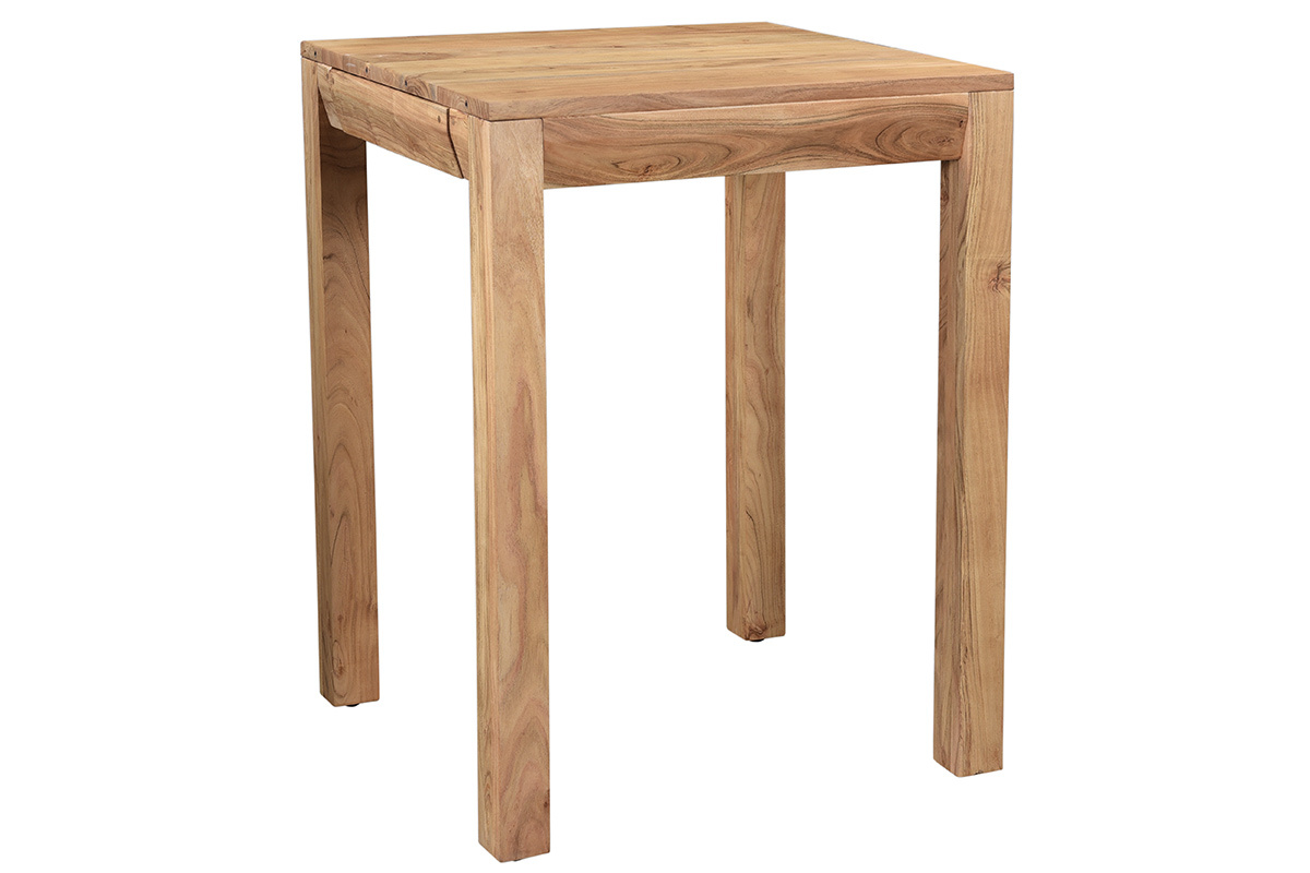 Tavolo da bar alto estensibile quadrato in legno massello L80-135 cm BALTO