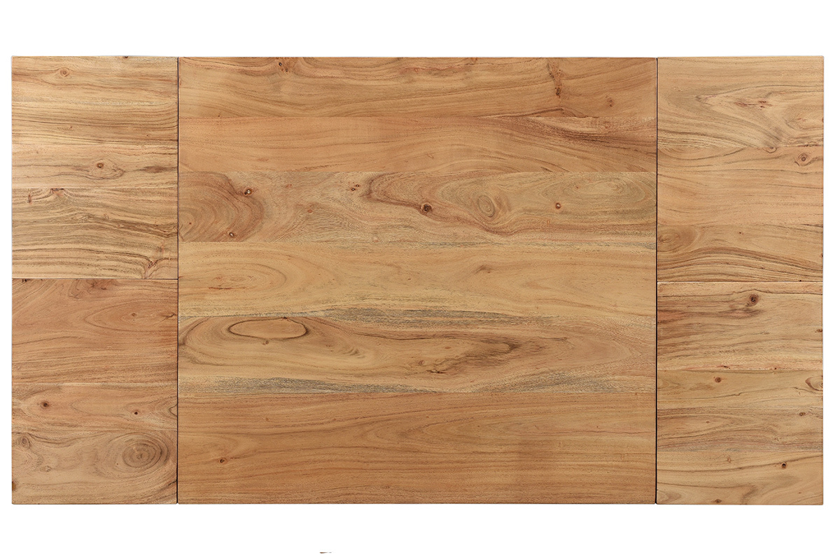 Tavolo da bar alto estensibile quadrato in legno massello L80-135 cm BALTO