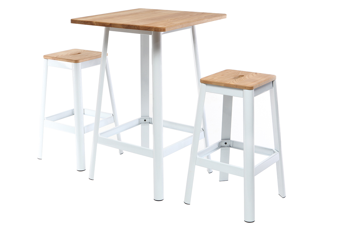 Tavolo da bar design bianco JONES