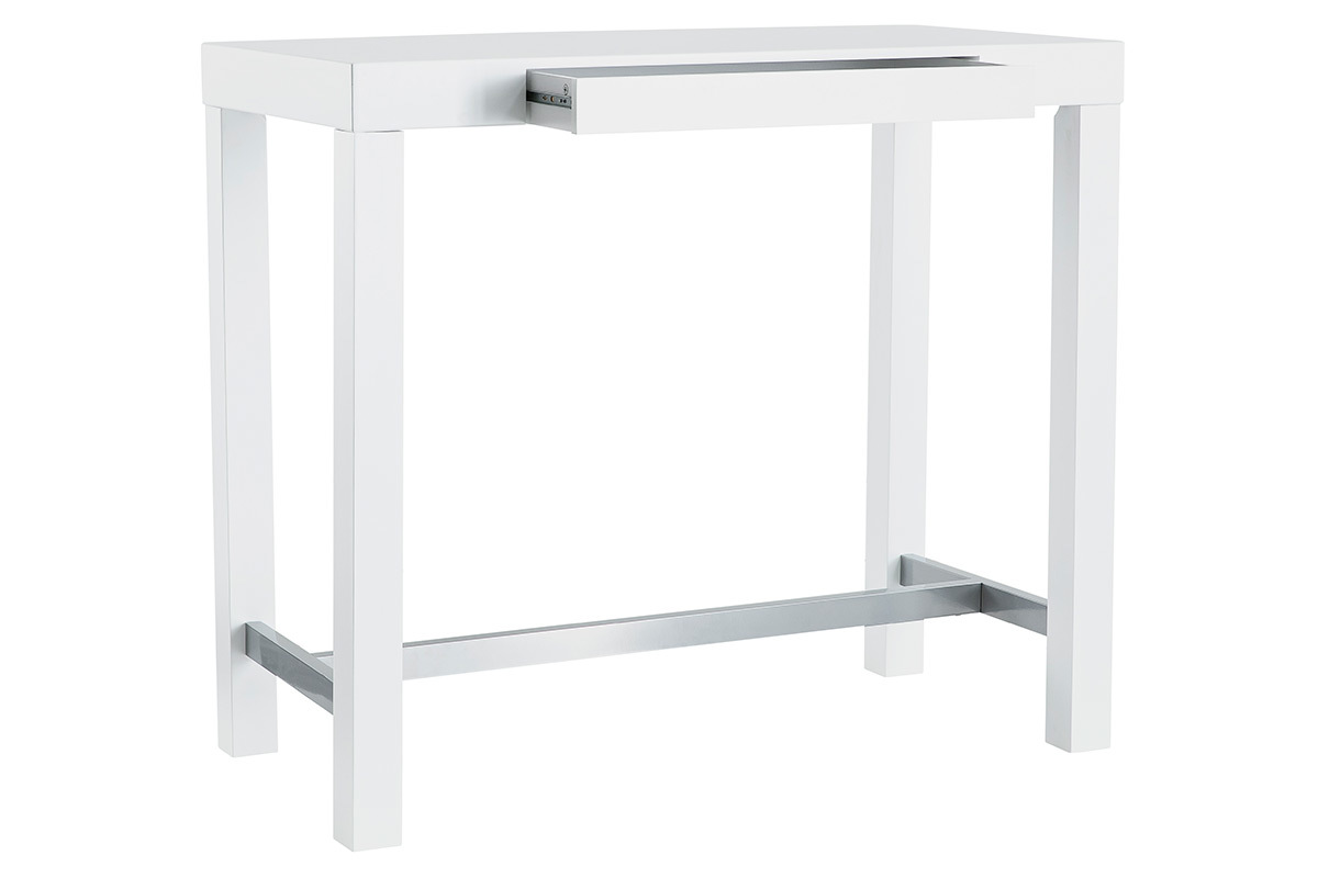 Tavolo da bar design laccato bianco opaco ALEX