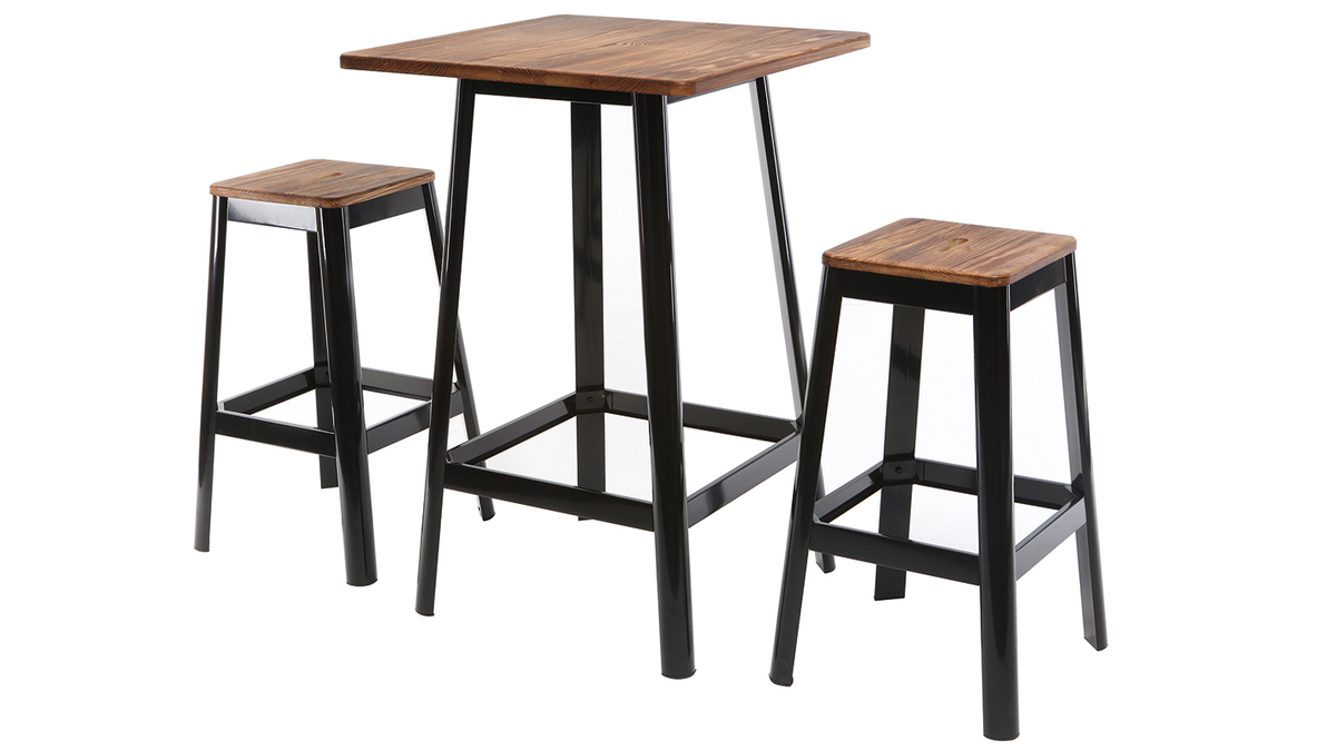 Tavolo da bar design nero JONES