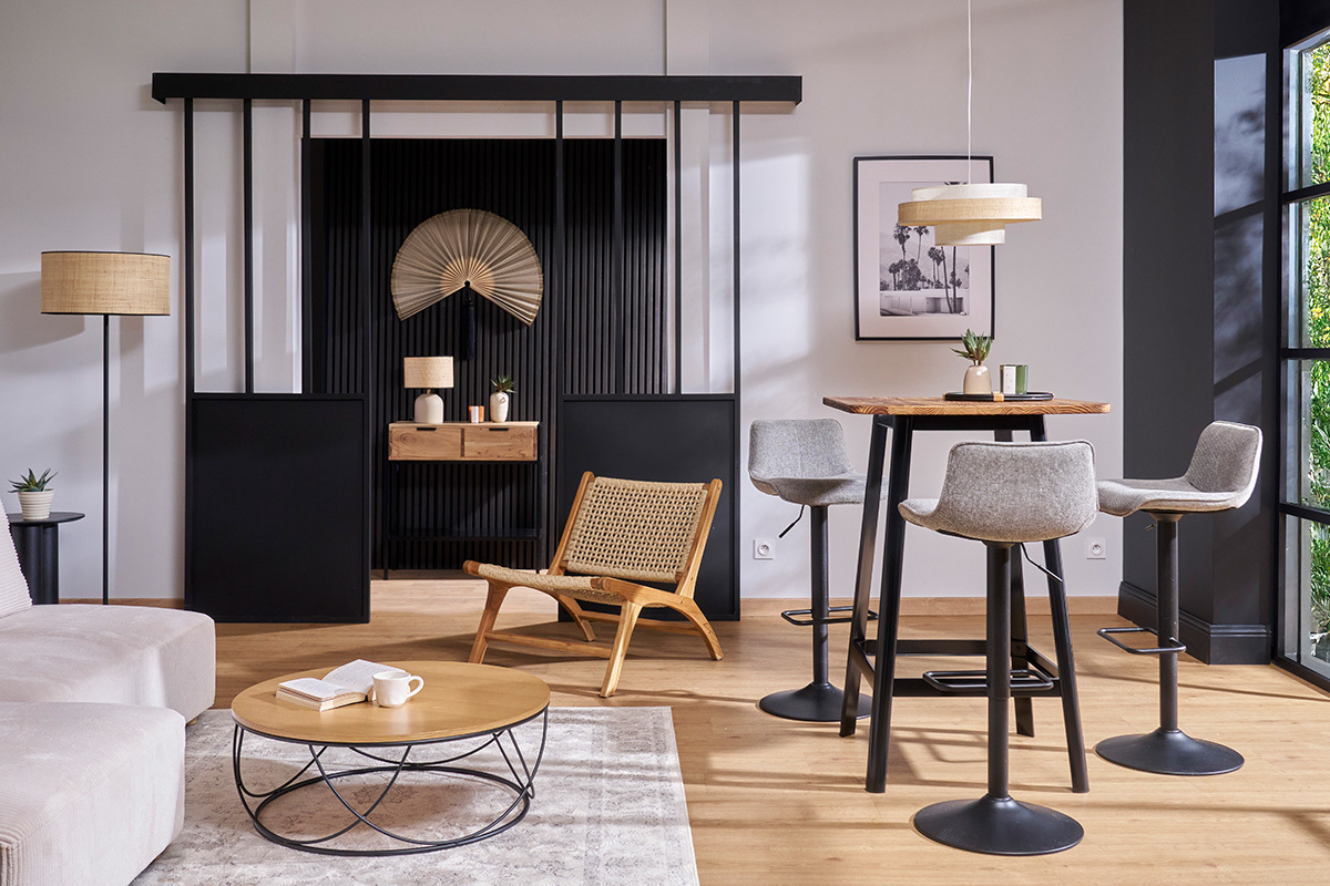 Tavolo da bar design nero JONES