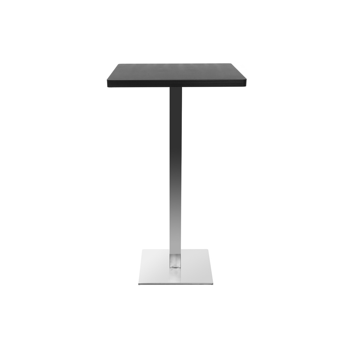 Tavolo da bar design quadrato nero piede centrale JORY