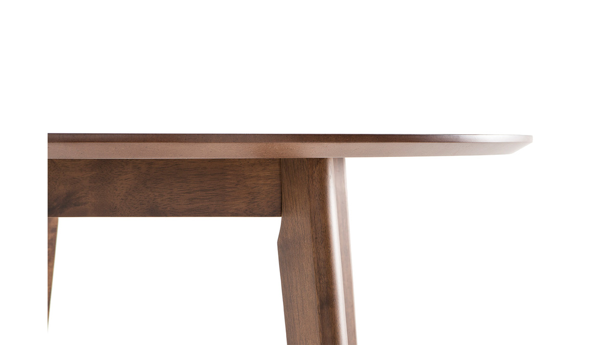 Tavolo da bar design rotondo in legno di noce DEMORY