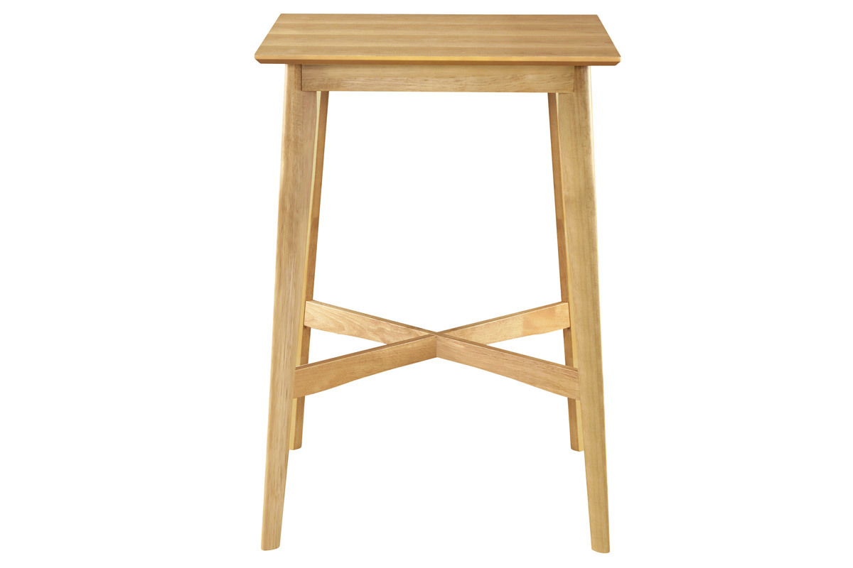 Tavolo da bar quadrato legno chiaro LEENA